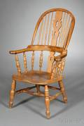 English Elm Ash and Yewwood Windsor Chair