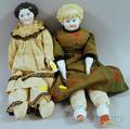 Two China Head Dolls