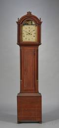 Carved Cherry Tall Case Clock