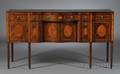 Federal Carved and Inlaid Mahogany Sideboard
