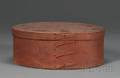 Redpainted Oval Shaker Box