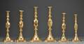 Six Diamond Jubilee Commemorative Brass Candlesticks