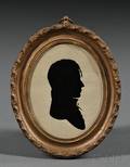 Framed Silhouette Portrait of a Young Man