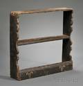 Blackpainted Pine Dovetailconstructed Hanging Shelf