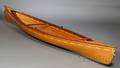 Western Red Cedar Cherry and Fiberglass Sailing Canoe