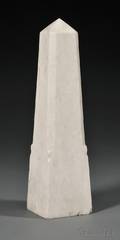 Carved Vermont Marble Obelisk