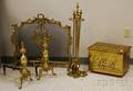 Group of Brass Fireplace Equipment
