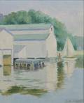 Attributed to Frank A Barney American 18621954 Boathouses