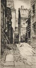 Samuel V Chamberlain American 18951975 Boston Courtyard