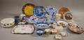 Approximately Thirtysix Pieces of 19th and Early 20th Century Decorated Ceramics