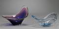 Two Flygsfors and Holmgaard Art Glass Bowls