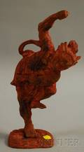 Cast Iron Buddhist Demon Figure