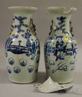 Pair of Chinese Export Porcelain Vases