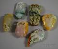 Fifteen Chinese Jade Carved Pendants