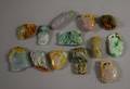 Fifteen Chinese Jade Carved Pendants