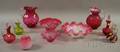 Ten Pieces of Assorted Late Victorian Colored Art Glass