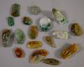 Seventeen Carved Chinese Jade Pendants