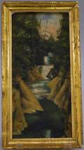Manner of Benjamin Champney American 18171907 Waterfall