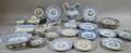 Approximately Fiftyfive Pieces of English Blue and White Transfer Pattern Staffordshire Tableware