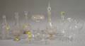 Eleven Pieces of Assorted Colorless Glassware