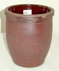 Pennsylvania redware flower pot marked John Bell Waynesboro