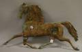Gilt Molded Copper Running Horse Weather Vane