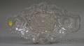 Colorless Brilliant Cut Glass Oblong Dish