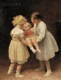 John Morgan British 18231886 Kinder at Play