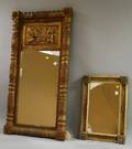 Classical Carved Giltwood Splitbaluster Mirror and a Neoclassical Giltwood Mirror
