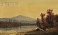 American School 19th Century Afternoon on the Lake Autumn