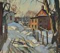 William Lester Stevens American 18881969 Snowy Lane
