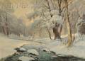 Frank P Ferruzza American 19121984 Winter Quietude