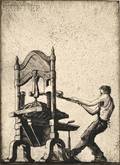 Charles Ernest Eugne Pont FrenchAmerican b 1898 The Block Printer