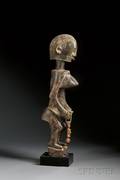 African Carved Wood Female Figure