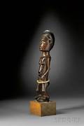 African Carved Wood Female Figure