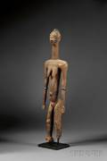 African Carved Wood Female Figure