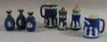 Seven Wedgwood Dark Blue Jasper Dip Items