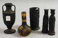 Five Wedgwood Black Basalt Items