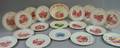 Eighteen Wedgwood Massachusetts Prep School Ceramic Plates and a Punch Bowl