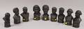 Nine Assorted Wedgwood Black Basalt Busts
