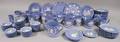 Approximately Ninety Assorted Wedgwood Solid Light Blue Jasper Articles