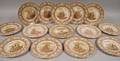 Fourteen Wedgwood American Sailing Ship Porcelain Plates