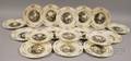 Set of Nineteen Wedgwood Williamsburg Virginia Ceramic Plates
