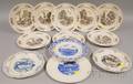 Twelve Wedgwood North Carolina Views Ceramic Plates
