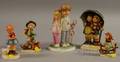 Four Hummel and Goebel Ceramic Figures and Figural Groups