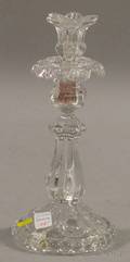 Baccaratstyle Colorless Pressed Glass Candlestick