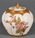 Royal Worcester Porcelain Biscuit Jar