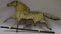 Patinated Molded Copper Running Horse Weather Vane