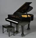 Modern Ebonized Baby Grand Piano