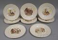 Set of Eleven Wedgwood Charleston South Carolina Ceramic Dinner Plates